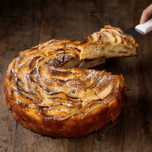 Bolo de maçã com canela